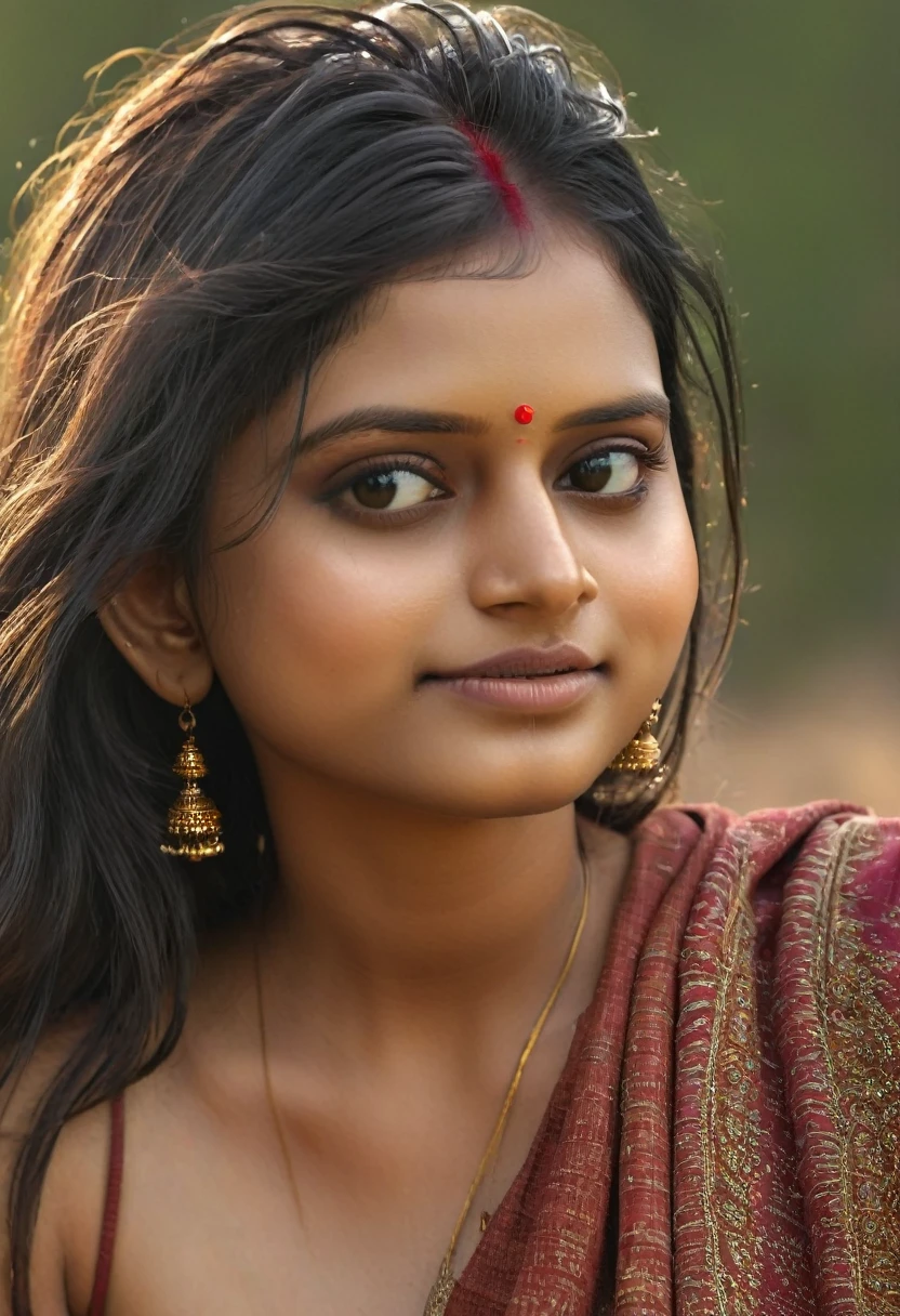 young Indian girl, 18-year-old,  gentle sun lighting on face  , intricate facial details, full body picture, cinimatic pose flawless complexion, top-notch 3D rendering, hyper-realistic, shot on Indian road. photorealistic digital art trending on Artstation 8k HD high definition detailed realistic, detailed, skin texture, hyper detailed, realistic skin texture, armature, best quality, ultra high res, (photorealistic:1.4),, high resolution, detailed, raw photo, 400 camera f1.6 lens rich colors hyper realistic lifelike texture dramatic lighting unrealengine trending on artstation cinestill 800