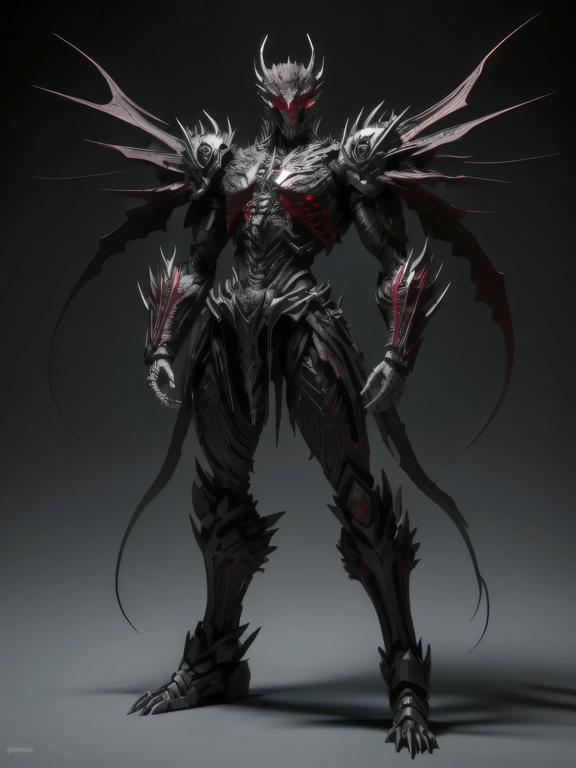 ((best quality)), ((masterpiece)), (detailed), perfect face, Evil Black and Dark Red coloring, Skeletal Dragon Kamen Rider, Graveyard background, Single person, Sleek Skeleton Armor, Full Body, Skeleton Base, Kamen Rider, 1 male, Skeletal Dragon Design, Evil Dragon