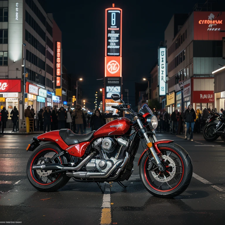 cybermechanical futuristic motorcycle,киберпанк 🏍️,Neon,realism