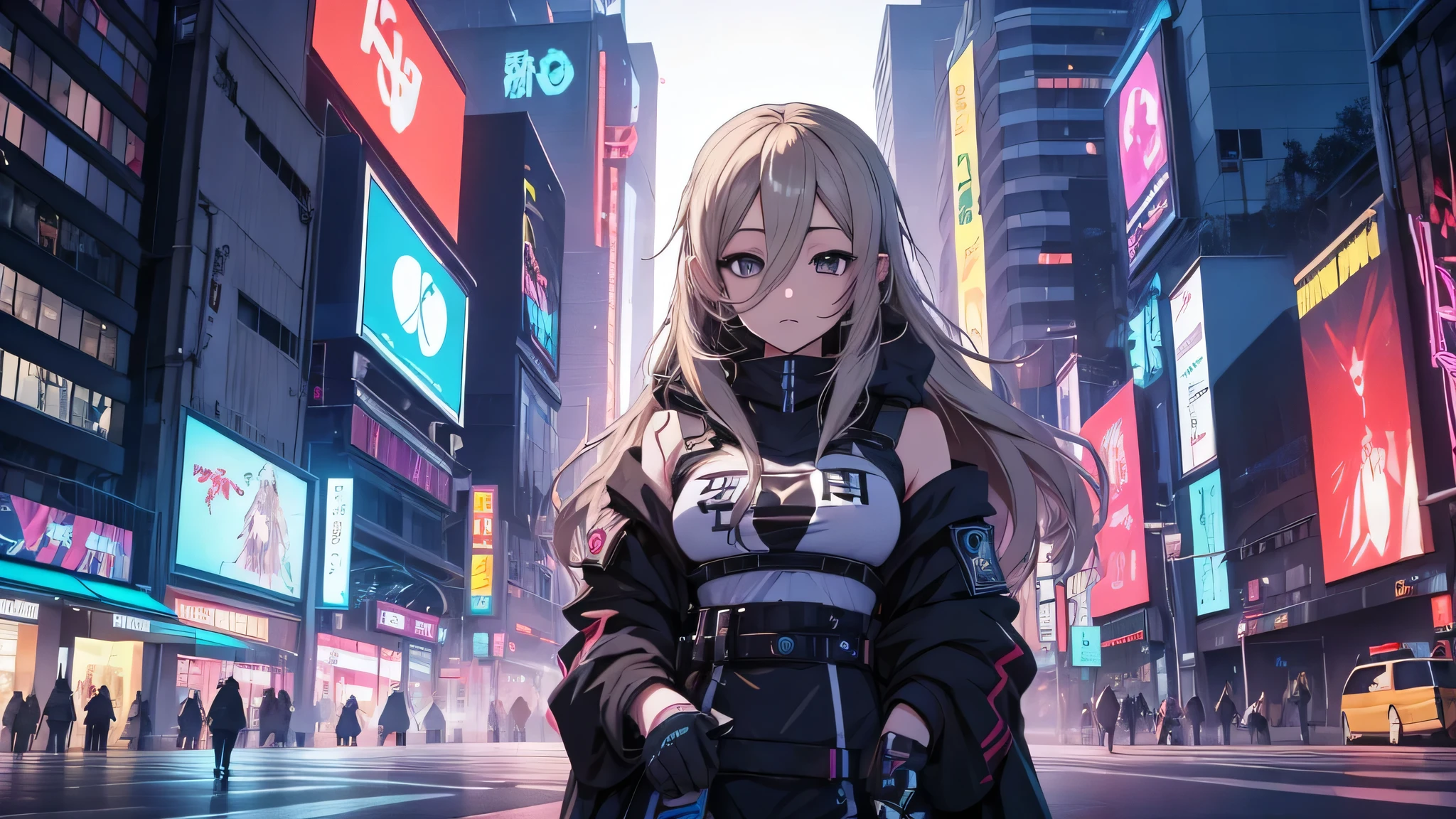 Chicas anime posando en una ciudad por la noche., oppai ciberpunk, anime ciberpunk art, anime ciberpunk, arte del anime ciberpunk, digital arte del anime ciberpunk, ciberpunk digital - arte anime, anime ciberpunk moderno, anime ciberpunk digital!!, mejor fondo de pantalla de anime 4k konachan, chica anime cyberpunk fe******, en la ciudad ciberpunk, tendencia en cgstation, mujeres ciberpunk