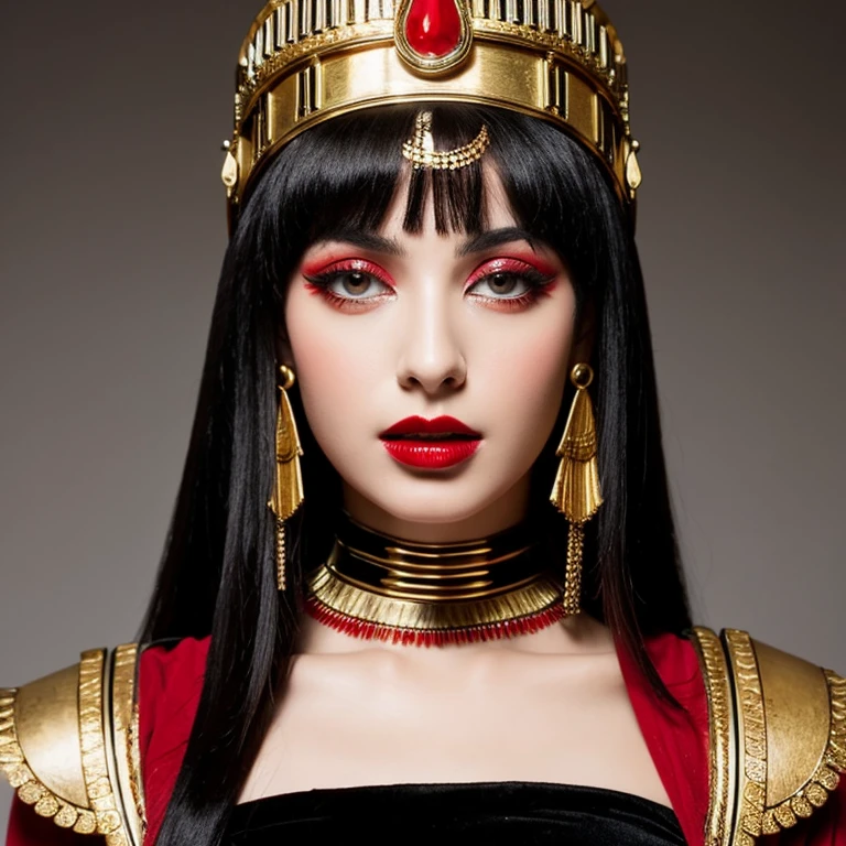 Cleopatra vii labios rojos gruesos seductora faraona 