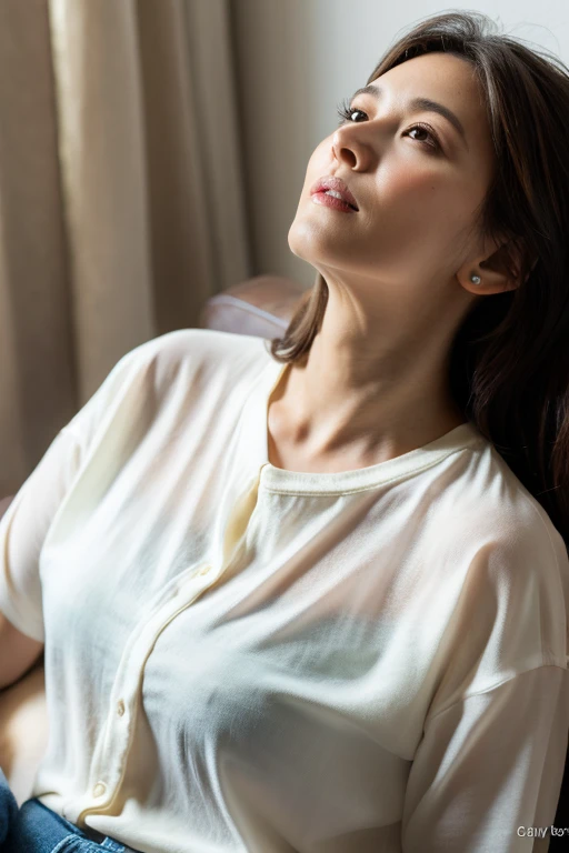 ((highest quality)), Mature Woman,Looking up