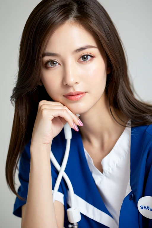 ((highest quality)), Mature Woman，nurse，Seductive Eyes

