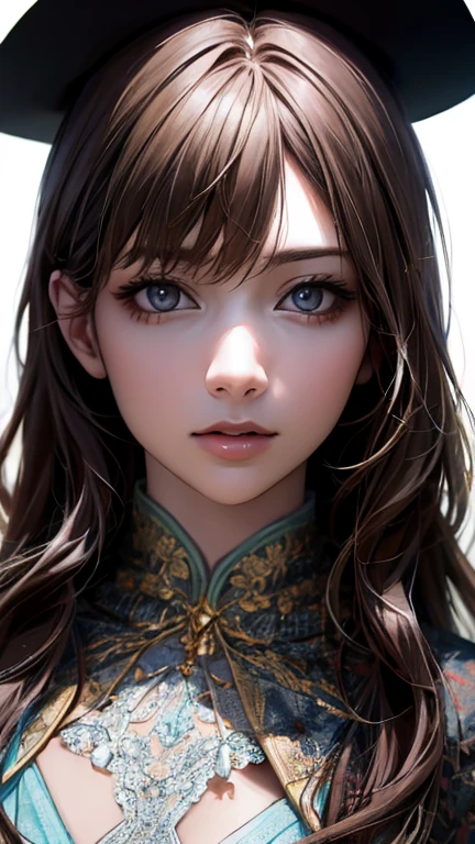 (hig彼st quality、8k、32k、masterpiece)、(Realistic)、(Realistic:1.2)、(High resolution)、Very detailed、Very beautiful face and eyes、1 girl、Delicate body、(hig彼st quality、Attention to detail、Rich skin detail)、(hig彼st quality、8k、Oil paint:1.2)、Very detailed、(Realistic、Realistic:1.37)、Bright colors、Full Body Shot