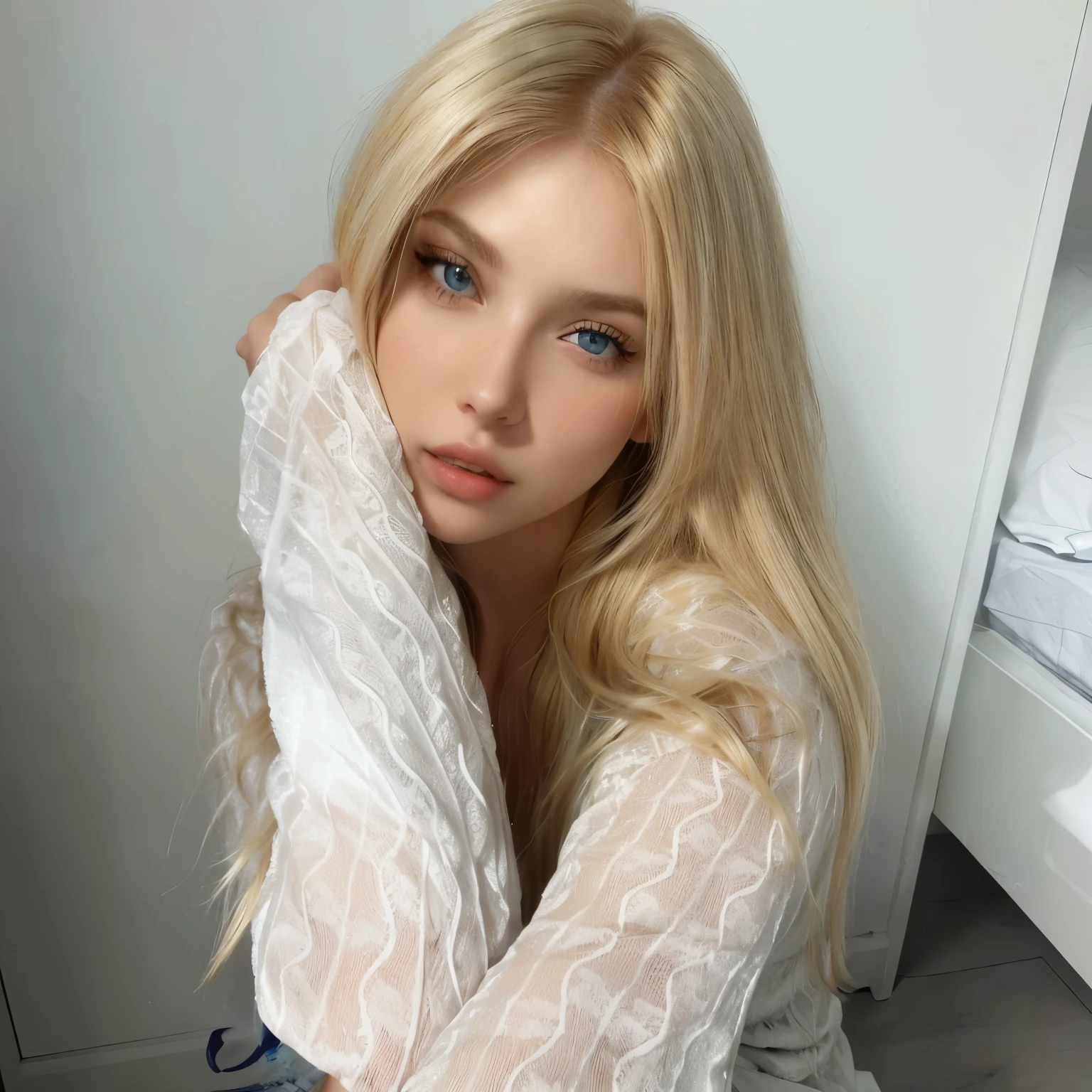 Mujer rubia con pelo largo y ojos azules posando para una foto., yelena belova, mujer rubia sueca, pelo largo y rubio y ojos grandes, anna nikonova aka new milkmaid, con pelo largo y rubio, una hermosa rubia, irina nordsol kuzmina, Angelina Stroganova, Dasha Taran, pelo largo y rubio y ojos azules, Julia Gorokhova