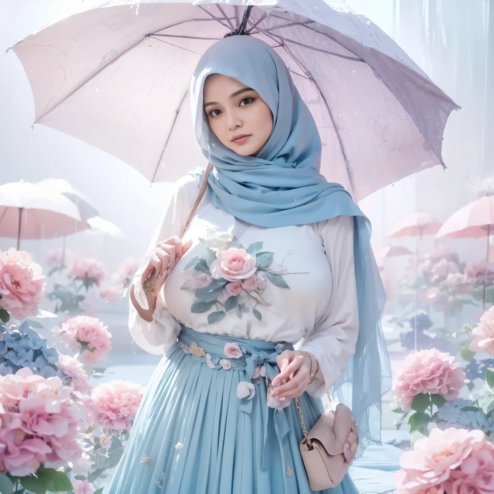 50 years Old, Hijab Indonesian mature woman, Big Tits : 66.9, Gamis, Breast out from her clothes : 1.9, at doctor office, Dark light, at Nighttime