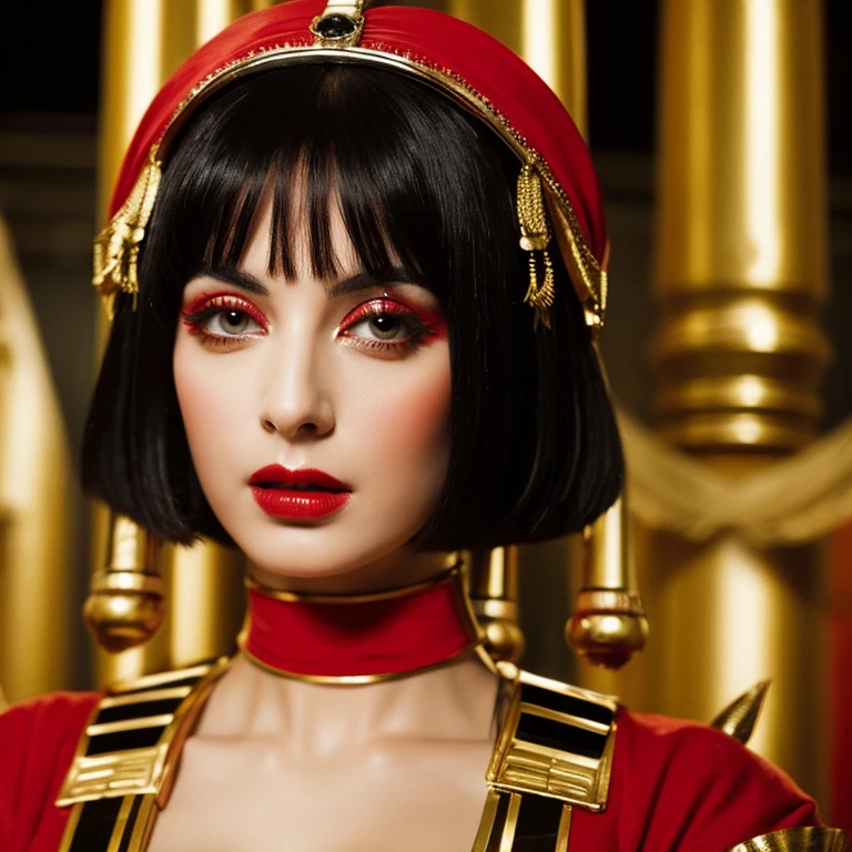 Cleopatra vii labios rojos gruesos seductora 