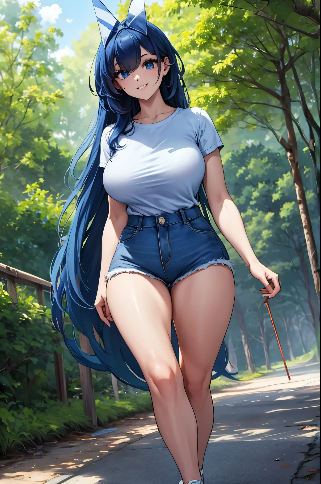 best quality,masterpiece,highres,detailed,perfect anatomy,<lora:Detail - add_detail:0.2>,long hair,brown eyes,outdoors,park,dark blue hair,jewelry,earrings,<lora:Hoshimi-10:0.8>,hoshimi,university building,full body,nude,nipples,black stockings,