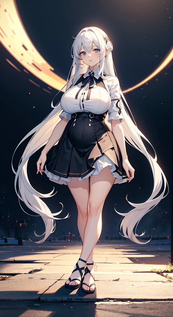 1girl, nsfw, masterpiece, best quality, slender girl with hourglass body and massive breasts, solo, pretty, cute, shy girl, ((girl wears school uniform, short pleated skirt, white blouse, Korean school uniform)), sexy, girl shows enticing breasts, ((platinum blond hair, long hair)), indigo eyes, detailed eyes, beautiful eyes, delicate eyes, ((hourglass body, sexy body)), correct anatomy, correct limbs, ((massive breasts, large breasts)), juicy lips, pouty lips, [detailed background (korean school, korean high school, Seoul, south korea)], sexy, nsfw