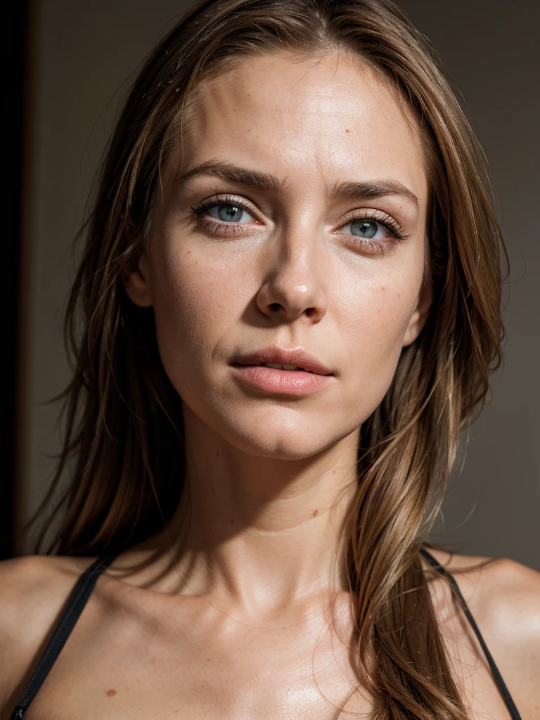 hyperrealism, (photorealistic:1.2), (photorealistic light:1.3), masterpiece, best quality, perfect detail, raw photo, realistic style, detailed face, Nicole Aniston portrait