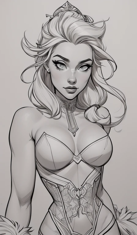 Personagem mulher estilo atompunk Fiona rainha Anna de Arendelle com marcas de guerras Imagem de desenho animado de uma mulher .Ilustra??o estilo desenho animado, estilo de arte dos desenhos animados, estilo de arte dos desenhos animados, digital illustration style, estilo atompunk design de personagens altamente detalhado, arte digital detalhada coragem, Forest fan art, Design de personagens de retrato, beautiful digital illustration, retrato de alta qualidade, Arte em quadrinhos, mulher jovem cabelo com transas lindas . Queen Anna of ArendelleBeautiful lined eyes Medium large bust and wonderful sexy clothes. image expression of sexual desire from waist to head illustration Queen Anne of Arendelle atompunk style Fallout 4 style pose playboy magazine