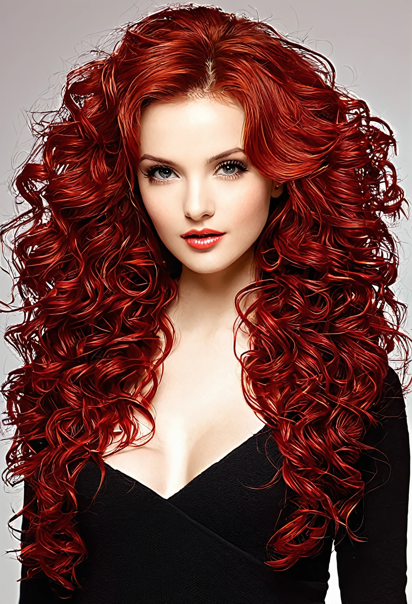 ragazza capelli ricci rossi (perfect