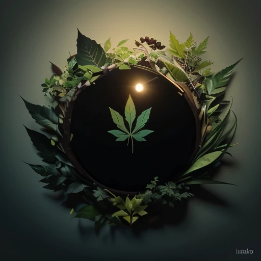 (high resolution,ultra detallado),(vector logo:1.1),((fondo negro)),vistoso,Ilustrativo,hoja de planta verde,marihuana,stylized graphic,vector graphics,concepto abstracto,modern design,llamativo,artistic composition,profesional,publicidad,identidad de la marca,Lineas limpias,simple pero impactante,memorable,fresco y vibrante,positive energy,organico y natural,botanical element,Iconic Symbol,unique visual representation,creative expression,formas decididas,Playful concept,paleta de colores armoniosa,contrast,Sharp focus,High quality illustration,Versatile use,scalable design,formato flexible,formato vectorial,adecuado para medios impresos y digitales,variante del logotipo,marca de identidad,elementos de marketing,Sitio web,Application icon,capacidad de archivos vectoriales,compatibility with image editing software,artistic versatility.