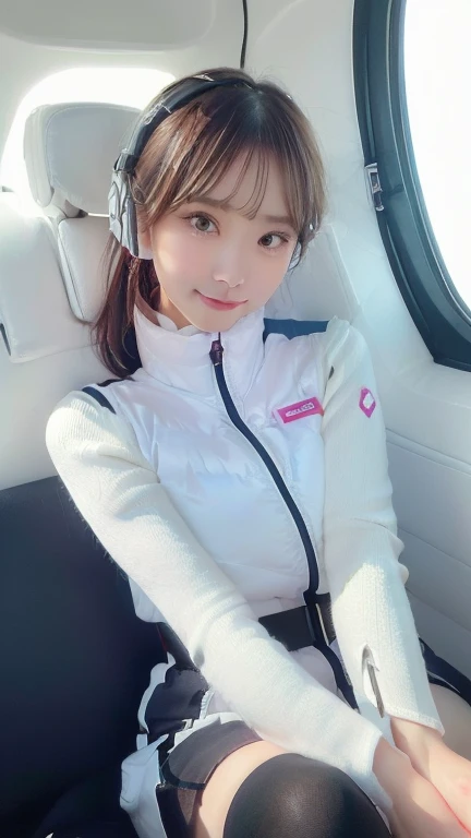 (masterpiece:1.5)、(Realistic:1.5)、(highest quality:1.4、8k、RAW Photos）、
Ultra-high resolution、Professional Lighting、Perfect dynamic composition、Photographed indoors、
Film Grain、chromatic aberration、(Bokeh:1.1)、
Frank、Sophisticated、charm、Ultra-realistic、Attention to detail、Golden Ratio、
(1 girl)、Slender girl、Delicate and charming girl、Cute Woman:1.4、
Serious expression、Looking at the audience、Sculptural installation、Sit on the sofa and relax、
Light brown hair、Shiny Hair、Hairstyle: Ponytail、
real skin、
Shut your mouth.、Beautiful Eyes、double eyelid、Thin arms、、
、Show off your thighs,(astrovest):5,(shiny white log downvest):3,BREAK ((Detailed face, Professional photography)), ((NSFW, zettai ryouiki, 1 girl)), Ultra-high resolution, (Realistic: 1.4), RAW Photos, highest quality, (PhotoRealistic Stick), concentrated, Soft Light, ((30 years old)), ((Japanese)), (( (Young Face))), (surface), (Depth of written boundary), masterpiece, (Realistic),(inside ISS):3, woman, ,astrovest:2,headphone:2,smartwatch,,bangs, ((1 girl)),(black sleeves):2,(black tights):2,inside spacestation,inside spacecraft,,zero gravity,smile,open leg,blush:1.5,hidden hands,neotech