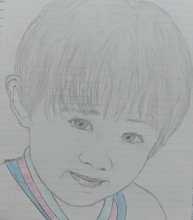 Family photo、Creates plump cheeks。3 year old boy toddler smile、Generate realistic black and white photos、Creates a more beautiful lower lip。realistically generated、realistically generated。