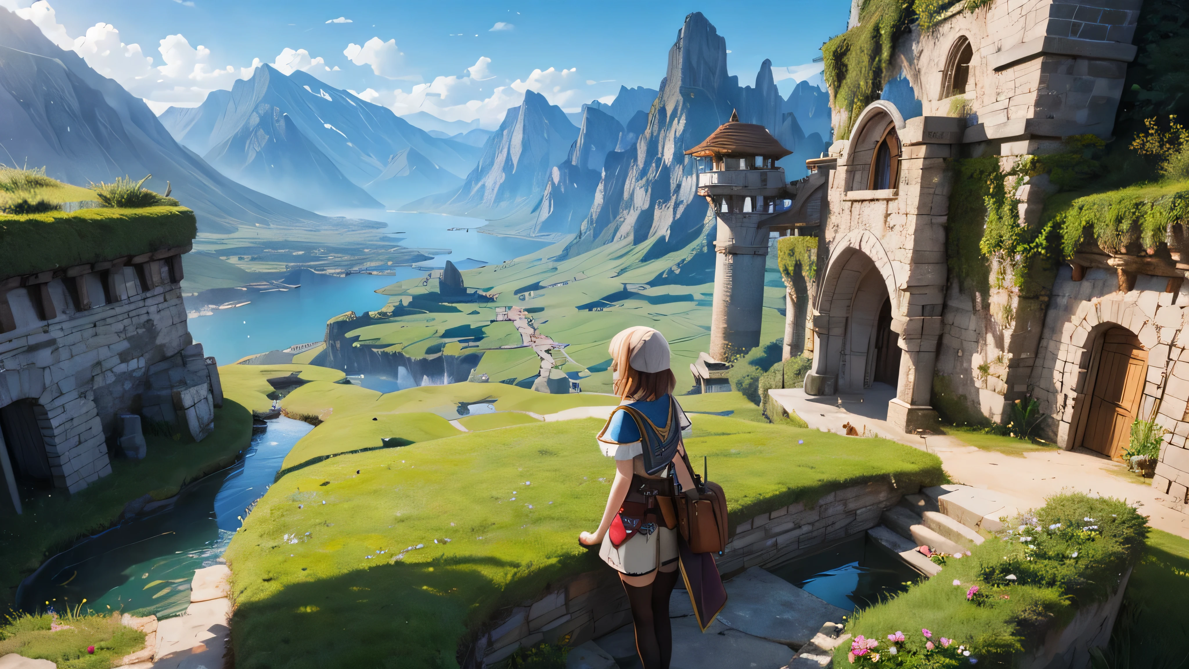 girl, fantasy world