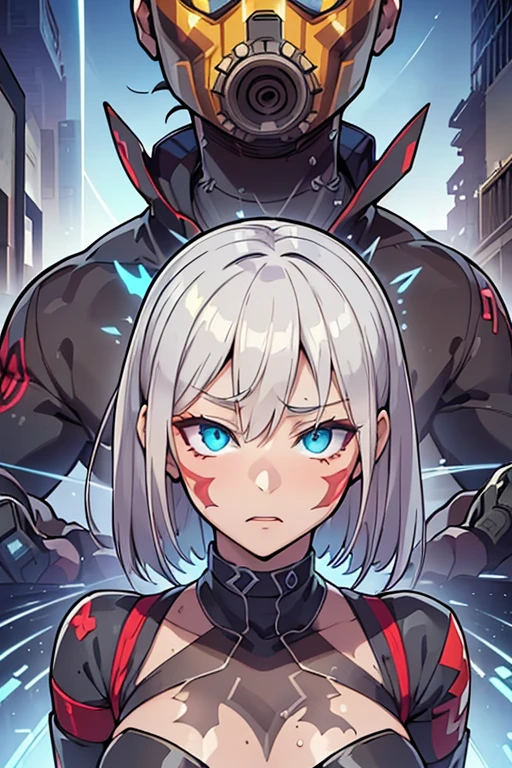 mato seihei no slave(((chained soldier)))mujer rubia adolescente kyouka uzen, posando sensualmente poca ropa.((Borderlands 3))), (((closeup))), (((urban city environment))), (((diffuse colors))), (((rgb))), (((ultra detailed illustration of a diffuse hallucinatory man water spirit creature))), (((complex 3d projections of ghostly translucent fabric and glowing hollow cybernetic threads))), (((dynamic pose))), spectral, concept art, ((light particles)), (stunning visual masterpiece), (((double exposure))), ((glowing texture)), (black tones), (no limits), (unpredictable), (surreal), (professional composition), (award winning composition), creative freedom, (artistic expression), (extreme composition), (spontaneous composition), (black filter), ((surreal theme)), (diffuse creatures), (diffuse figures), disturbing visual expression, (lit dark fantasy realm), evocative, (unusual chromatic contrast). by Lekrot(long neck))), (((elongated neck))), ugly, ((static pose)), (((certainty))), conventionality, conventional theme, (((Borderlands 3))), (((closeup))), (((urban city environment))), (((diffus))).hd, 4k