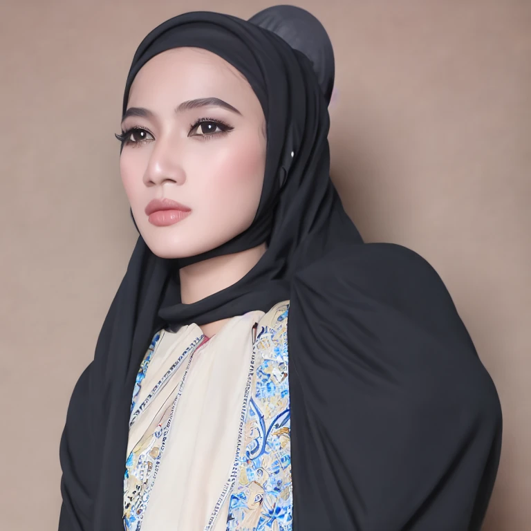(masterpiece, best quality:1.2), 1girl, solo, hijab jk, hijab
