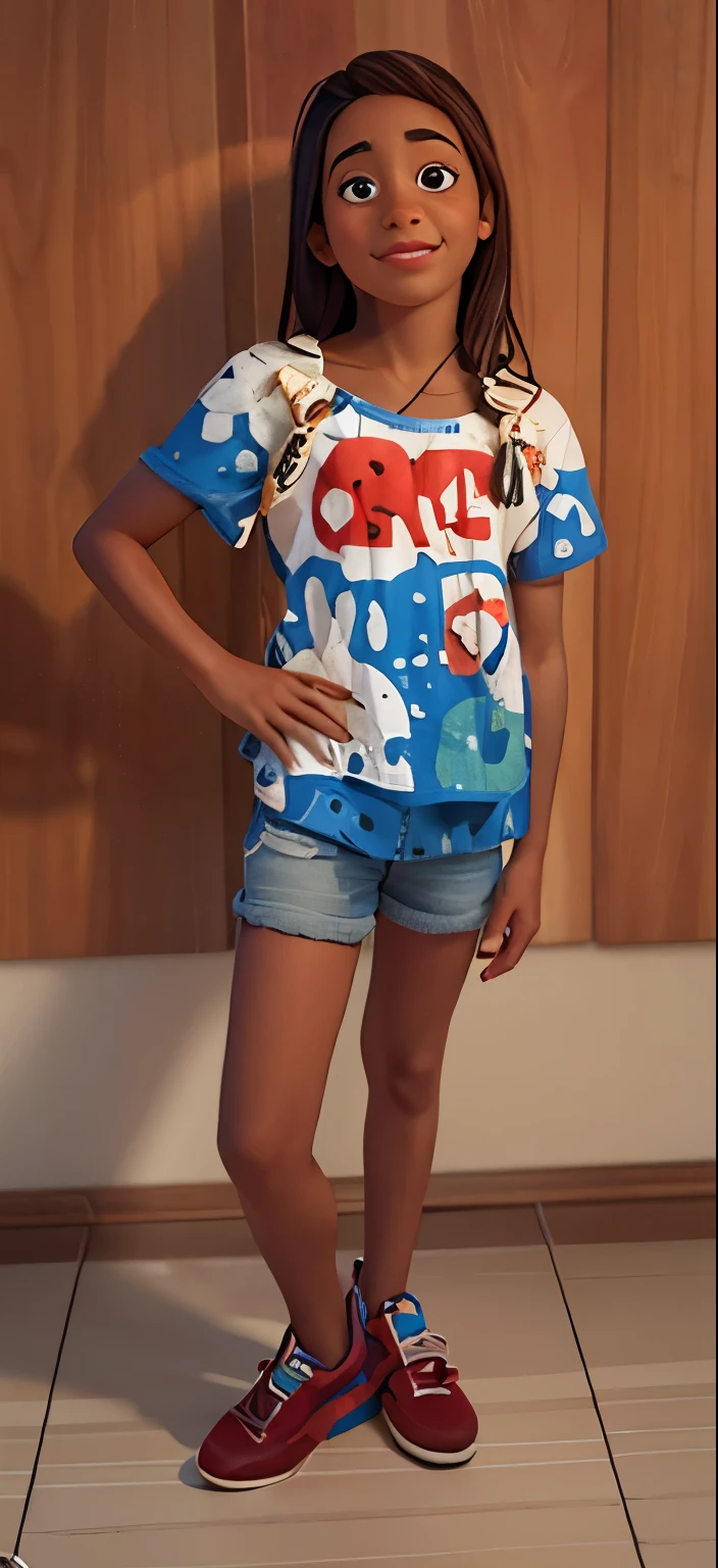Criar personagem da Disney Pixar, , pele clara, magra, 9 anos, cabelo castanho escuro, ondulado, olhos redondos e castanhos escuros, He's at the jiu-jitsu academy.