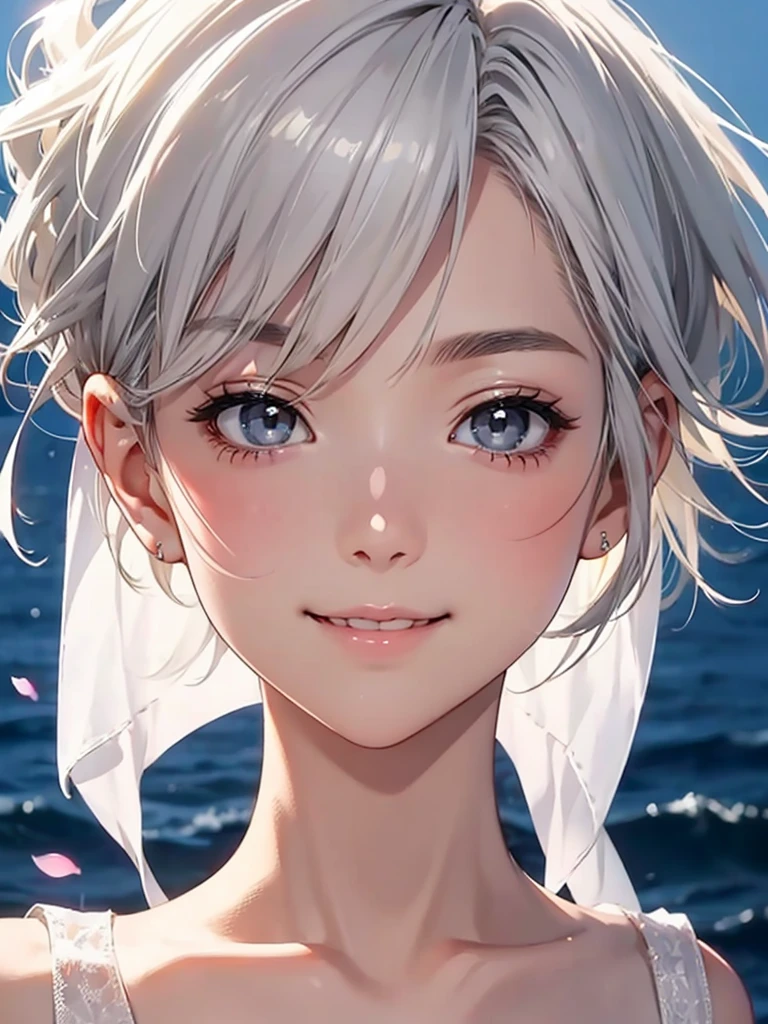 (blurry background:1.3), (extremely detailed fine touch:1.3), (hard light, studio light, light rays, dappled light, reflection, shadows, ray tracing:1.0), ///, kawaii girl, short hair, (bold outlines:1.3), roses, diamonds, sky, night views, geometric patterns, architecture, traditional crafts, flowers, sea, clouds, light, rainbows, feathers, wings, sandy beaches, crystals, snow,