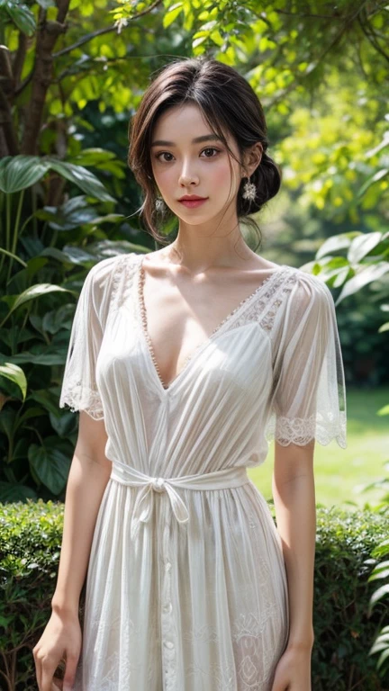 A cute girl, perfect face, bueatifull ((14 years old girl)) 14 years old girl, skinny body, slim body, white skin, masterpiece, textured skin, super detail, high details, high quality, 8k, (smile), In the canvas of youth, behold the enchanting presence of a 14-year-old girl, a portrait of beauty draped in stylish attire. She moves with the grace of a ballerina, her every step a testament to the elegance that resides within her.

Wrapped in a stylish dress, she is a vision of sophistication and charm. Perhaps it's a flowing sundress, kissed by the warmth of the sun and adorned with delicate floral patterns that dance in the breeze. Or maybe it's a