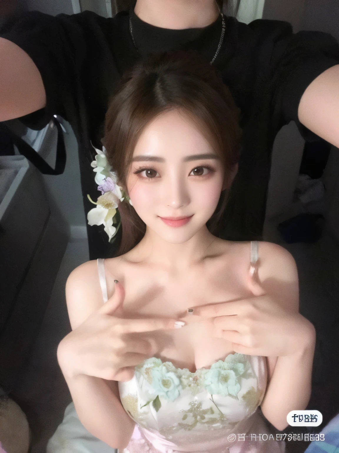 Hay una mujer que posa para una foto en un espejo., Festival de fantasmas hambrientos, dilraba dilmurat, 27 years old, 28 years old, tzuyu de dos veces, 8k selfie photography, con cara linda - fina, 29 years, Xintong Chen, hermosa mujer surcoreana