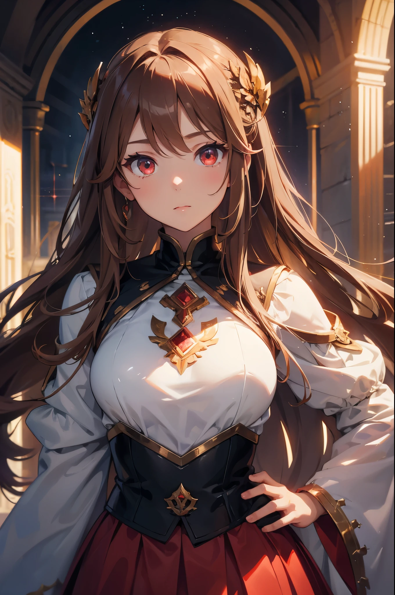 game , The goddess of victory nods, Neat , Light brown hair, Charming eyes ,fair face , crystal red eyes , Long hair , Women's sleeveless tops,armpit, Blue Shirt, Grey Solid Ribbed Knit Pencil Skirt ,Selfie style, 1 handbag, cheerful eyes, ,G cup chest, Slim waist, Attractive thighs, Each hand has five fingers, Two hands ,Two Legs , In the city, date, permanent, fair, High heel, sunlight, leisure park,((Very large breasts)),((Grooves reveal original skin))