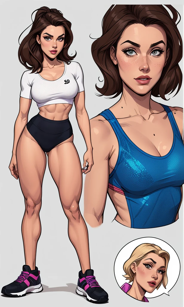 Personagem mulher estilo modo retrato atompunk Fallout 4 cabelos pretos  atriz Ella Purnell com marcas de guerras Imagem de desenho animado de uma mulher .Ilustracaoo estilo desenho animado, estilo de arte dos desenhos animados, estilo de arte dos desenhos animados, digital illustration style, estilo atompunk design de personagens altamente detalhado, arte digital detalhada coragem,actress Ella Purnell Forest fan art, Design de cabelos pretos personagens de retrato, beautiful digital illustration, retrato de alta qualidade, Arte em quadrinhos, mulher jovem cabelo com transas lindas . Eyelined eyes Medium large bust and wonderful ???? clothes. image expression of ?????? desire from waist to head illustration atompunk style Fallout 4 The perspective is from below, enfatizando a majestade e o poder da Gigante."actress Ella Purnell black hair a woman in a ?????? and sneakers next to another woman, anime illustration , proportions , beautiful arte conceitual de corpo inteiro, realistic ??????, retrato de corpo inteiro de um curta!Cartoon style very detailed face style digital illustration artgerm style, Arte conceitual de anime, Illustration of, detailed arte conceitual de corpo inteiro, design de personagens de arte conceitual de, arte detalhada de personagem de anime, corpo , full body photos Cartoon style digital illustration artgerm style portrait style female athlete Juliet Starling - Lollipop style Cartoon style digital illustration GTA style arafa posing in a sports uniform , short shirt and strong abdomen, apta, Como personagem em Tekken, Modelo de fitness, alexa grace, abdomen style Cartoon style digital illustration GTA style , traje apertado, Betty Cooper, como visto no artstation, sports physique, looking like Annie Leonhart,rendering Juliet Starling - Lollipopstyle Cartoon style digital illustration GTA style