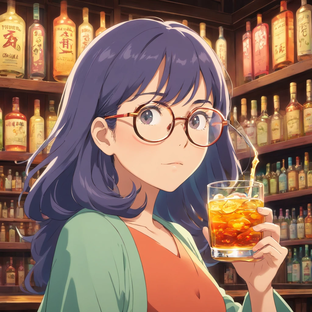 thunder　liquor　woman　Glasses
