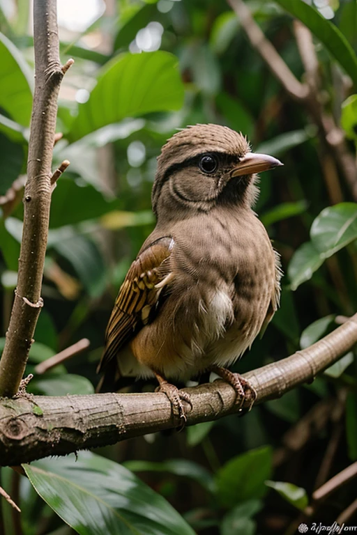 gambar burung hinggab di dahan yang cute indah asyik untuk dilihat