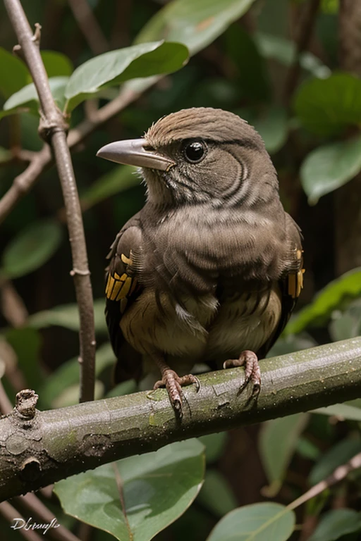 gambar burung hinggab di dahan yang cute indah asyik untuk dilihat