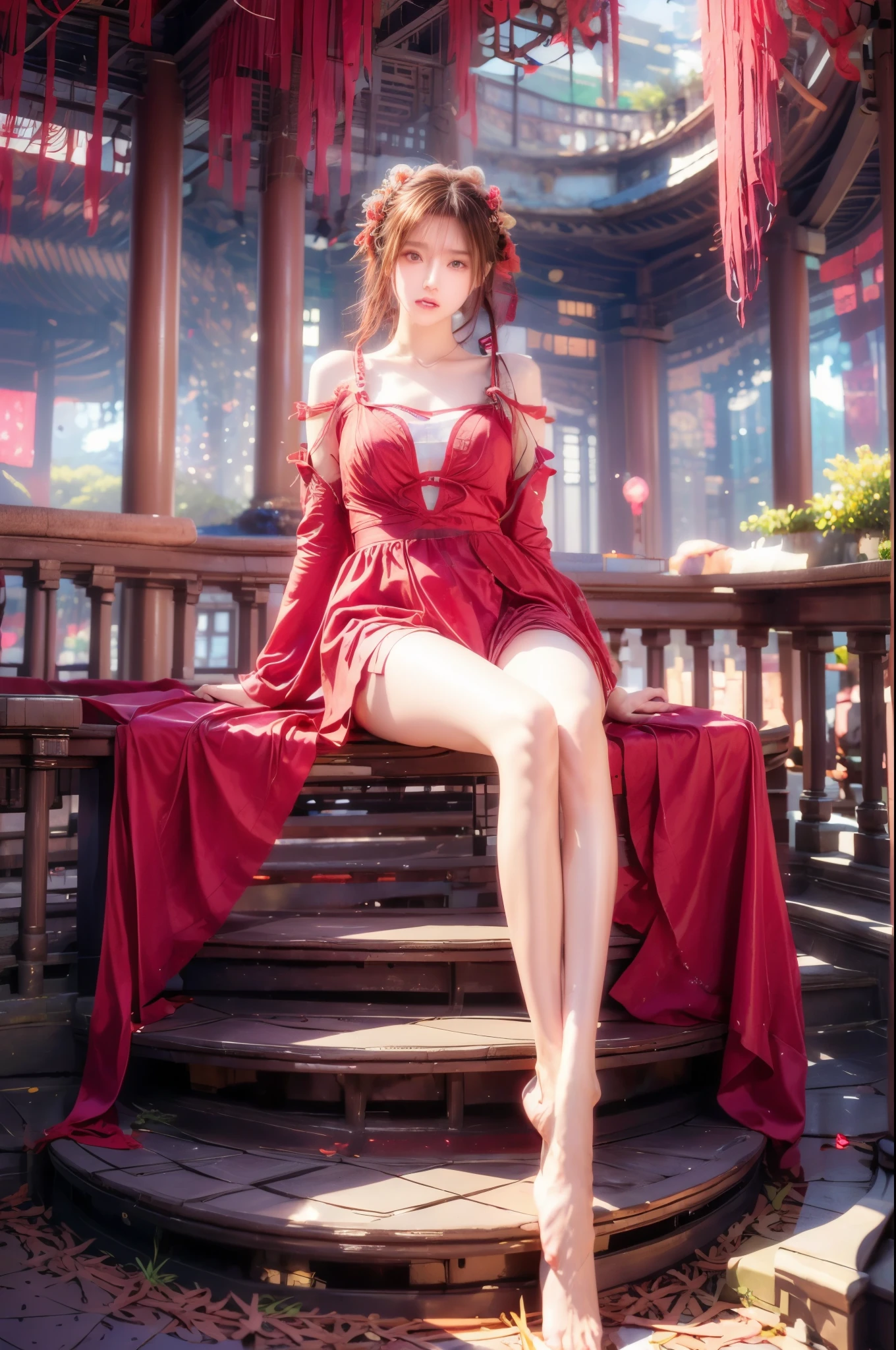 (Reality: 1.4), super details, beautiful and beautiful, masterpieces, masterpieces, the best quality, lifelike rendering, scattered posture model, illusory, Flamboyance, Flamboyance, 1girl, perfect thigh, Seach Through, SEWHOUND, UPSKIRT, UPSKIRT, UPSKIRT, UPSKIRT, UPSKIRT, MinGHun, (random angle, random posture, random action), Tyndall effect, perfect lighting, dramatic shadow, glowing, long hair, surrounding, hanfu, perfect ratio, ribbon, luxury,  jewelry, gorgeous, bracelets, hairpin, hair clip, scroll,