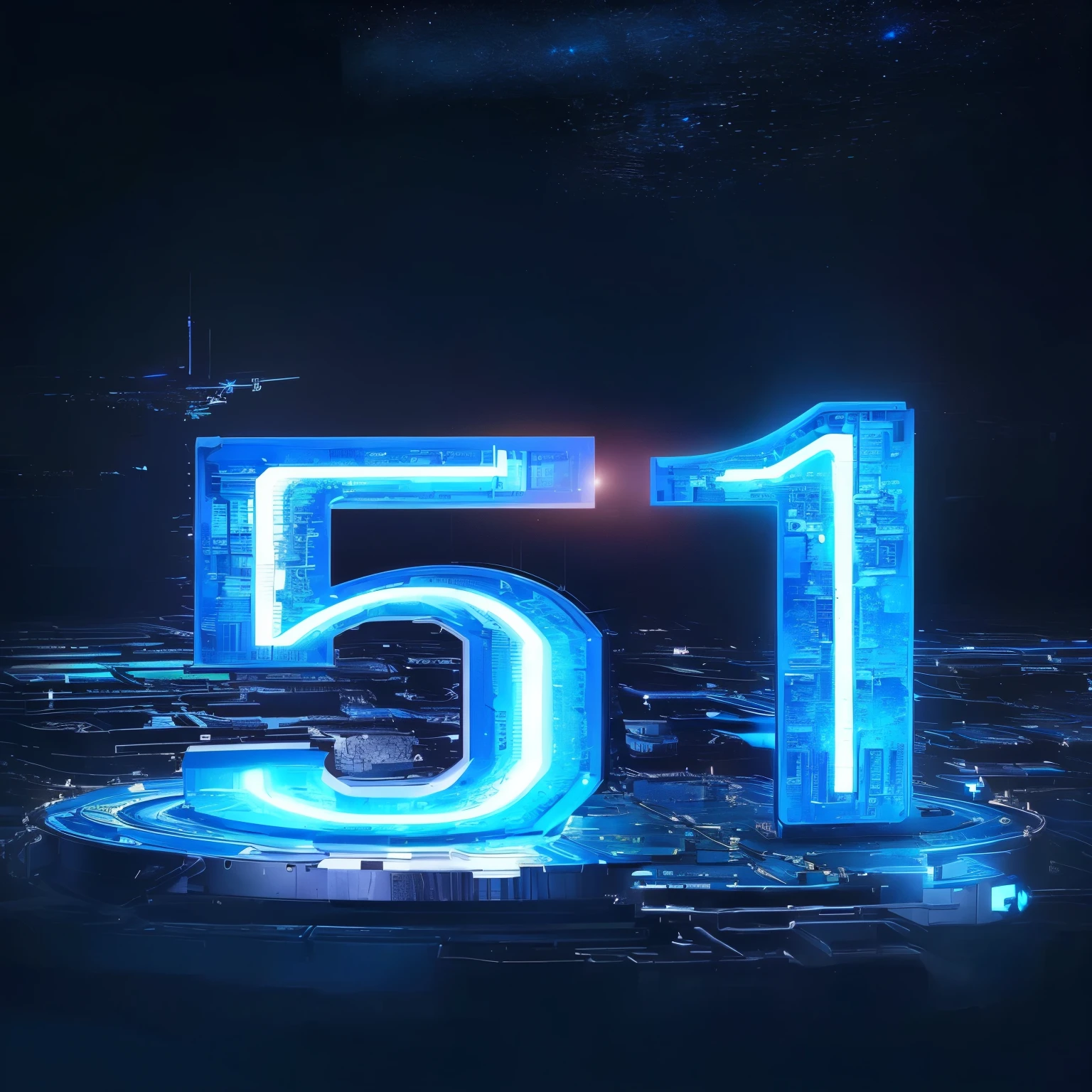 masterpiece,Highest quality,future technology,blue,deep space background。chip