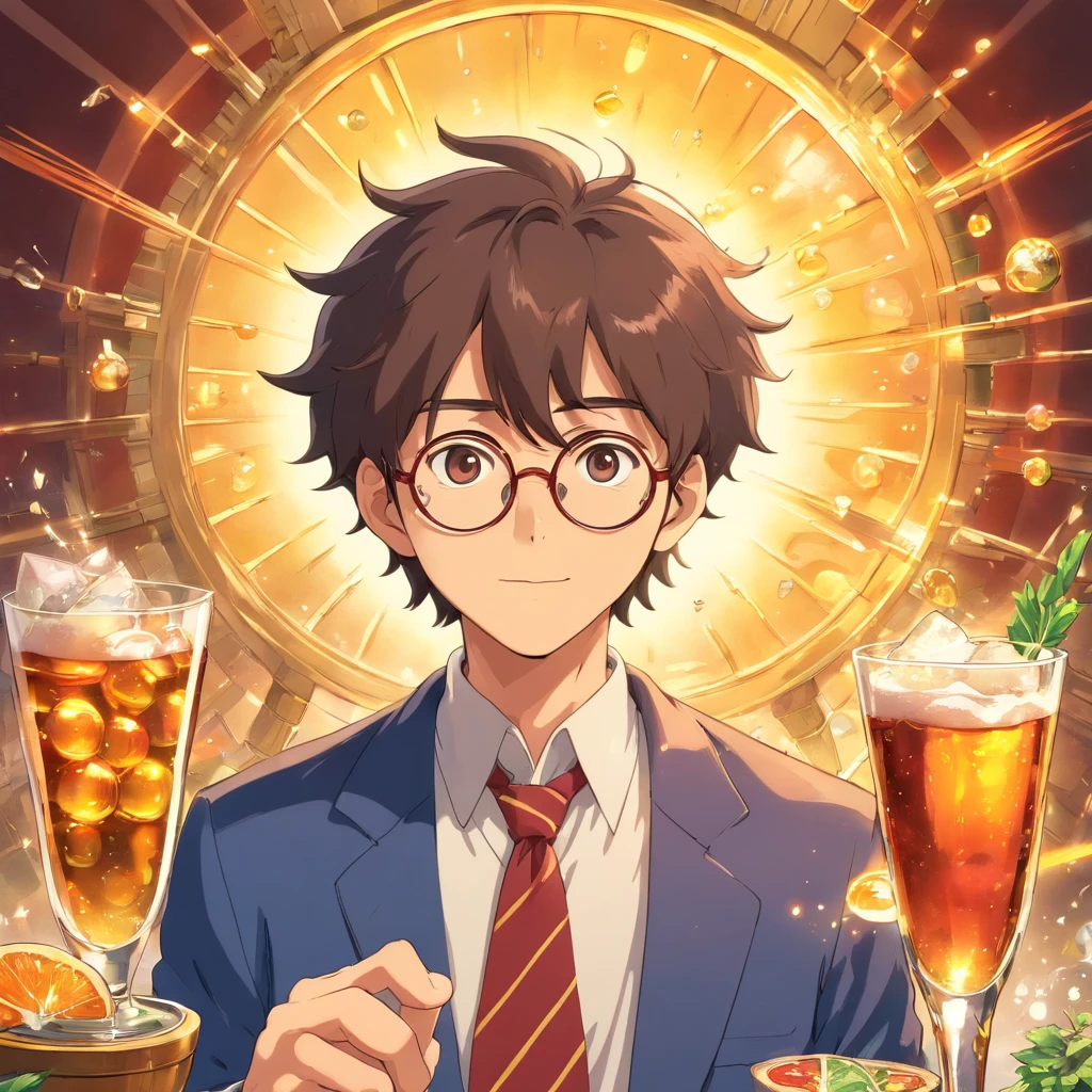 burst Glasses male liquor