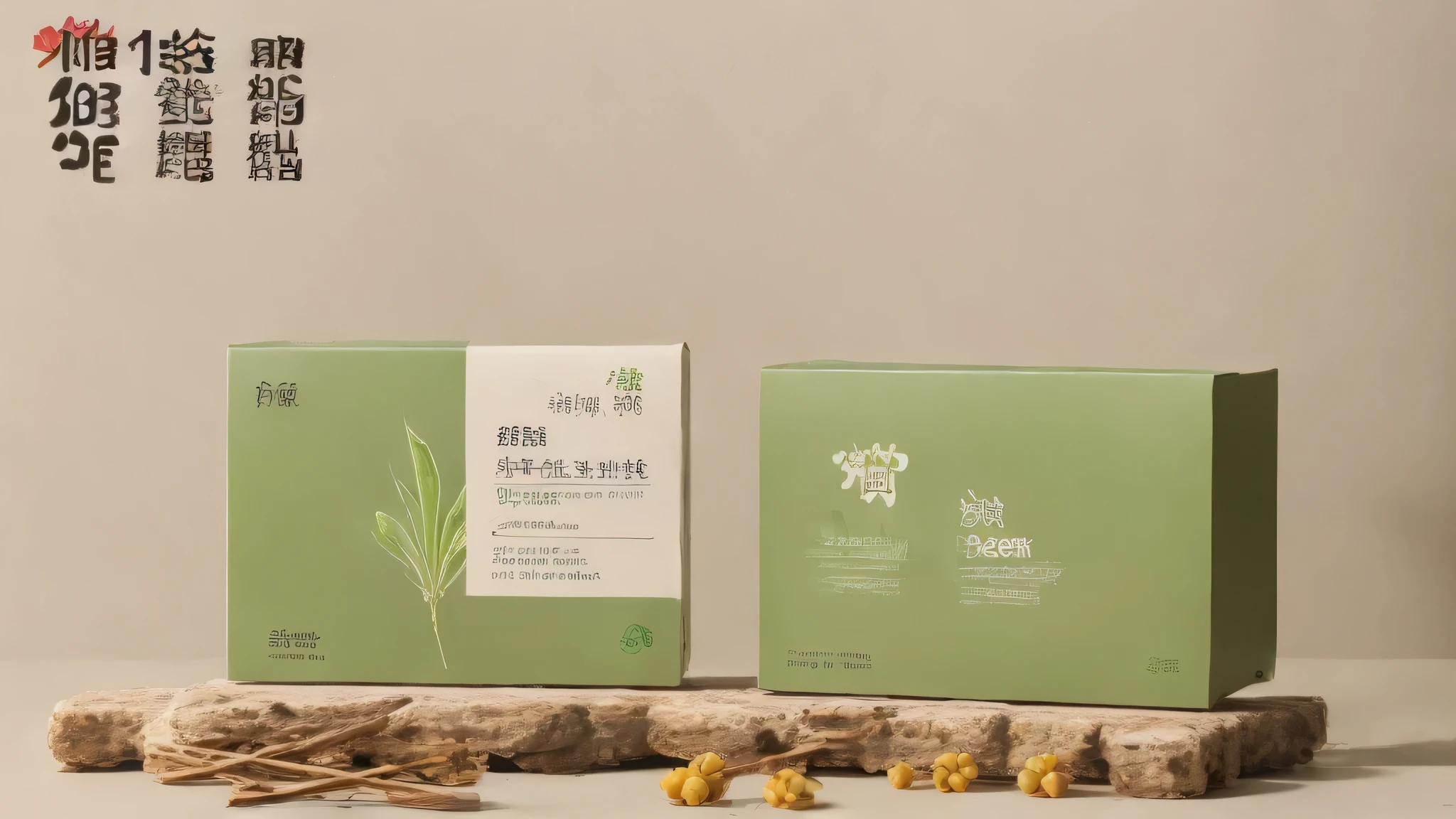 Agricultural products green plum,Chinese packaging box,National trend