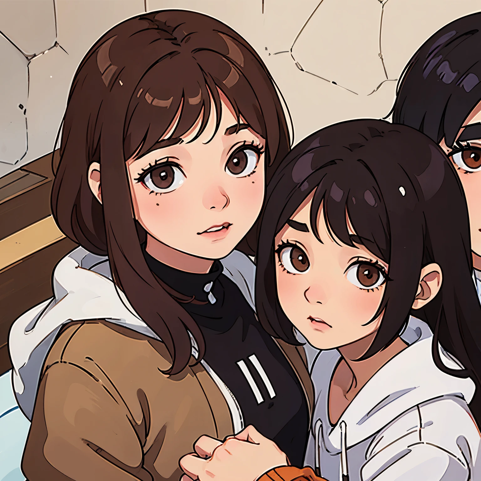 A mother with brown hair and eyes with a 12-year-old daughter, another 7-year-old daughter and an 8-month-old baby son 