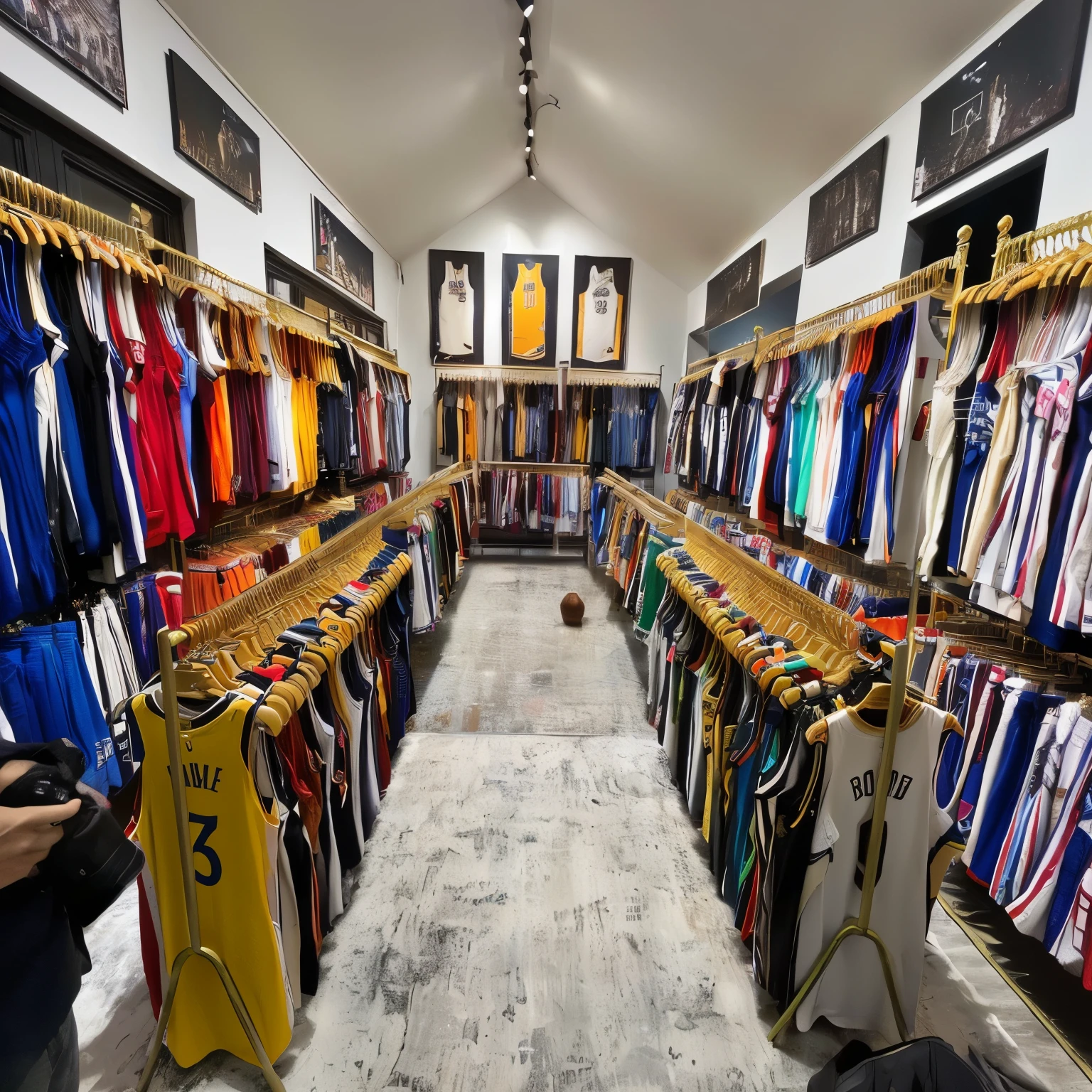 arafed view of a store with a lot of clothes on racks, collection, curated collection, a wide full shot, curated collections, 3 / 4 wide shot, retro 9 0 s, vintage clothing, the store, los angeles, stunning image, completely filled space, reddit post, trending ,, store, photo for a store, full clothing, 70's