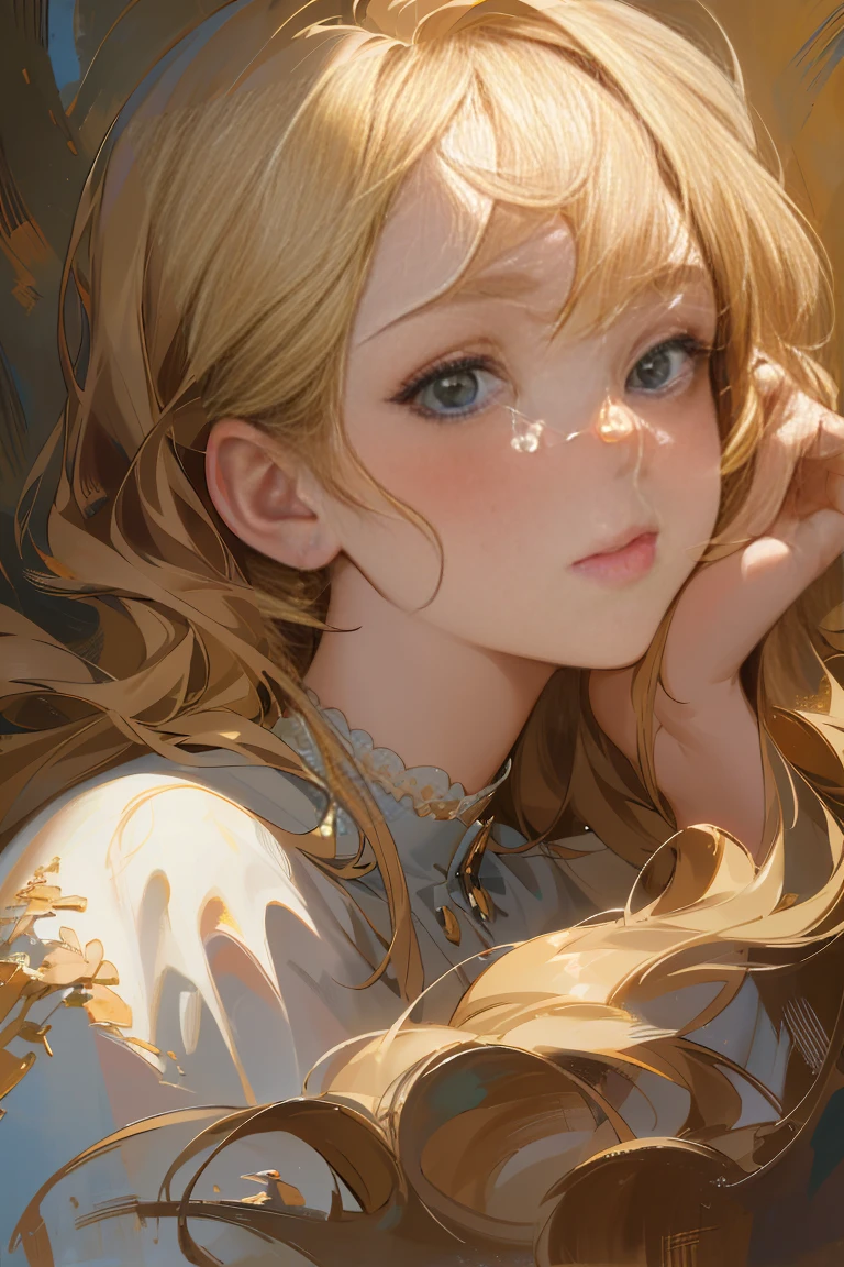 masterpiece, best quality, an extremely delicate and beautiful girl,an extremely delicate and beautiful, world masterpiece theater, ultra-detailed, highly detailed, best quality, blonde hair, highres, extremely detailed,1girl, best quality, illustration, looking at viewer, impasto, canvas, oil painting, realistic, realist ,real,