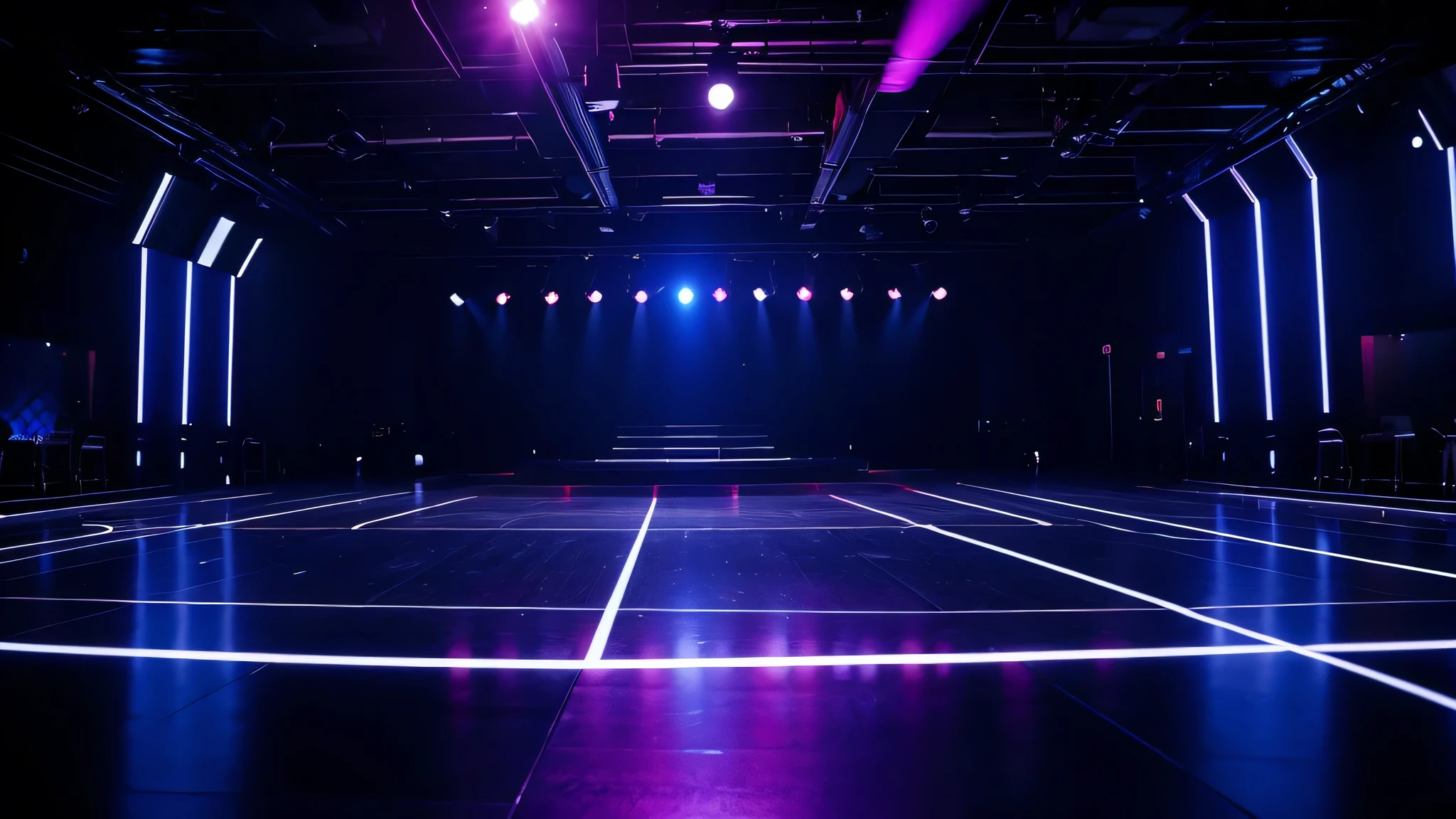 Nightclub dance floor empty background
