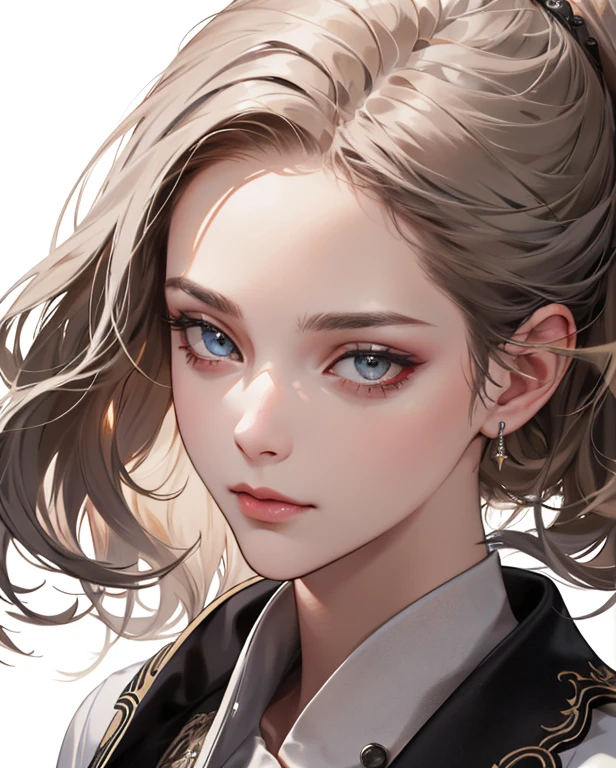 (absurd, highres, ultra detailed), 1girl, mature woman, complex details, enlarged textures, complex details, finely detailed eyes and detailed face, intricate details, (closed mouth), perfect eyes, equal eyes,