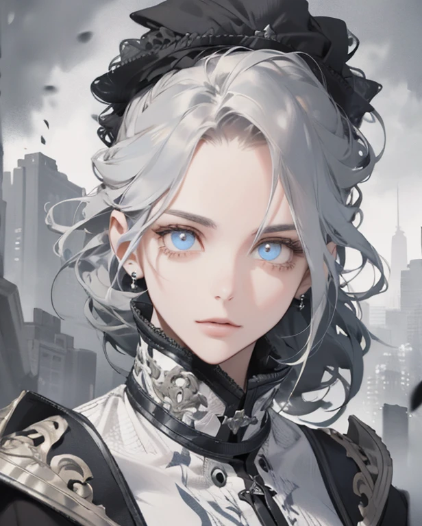 (absurd, highres, ultra detailed), 1girl, mature woman, complex details, enlarged textures, complex details, finely detailed eyes and detailed face, intricate details, (closed mouth), perfect eyes, equal eyes,