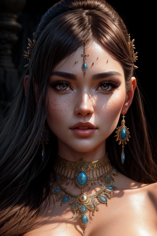 A masterpiece ultrarealistic ultra detailed portrait of a very beautiful Barbarian woman, massurrealism. medium shot, intricate, elegant, by stanley artgerm lau, wlop, rossdraws, james jean, andrei riabovitchev, marc simonetti, light by julie bell, ismail inceoglu, oiled porcelain skin. global illumination.