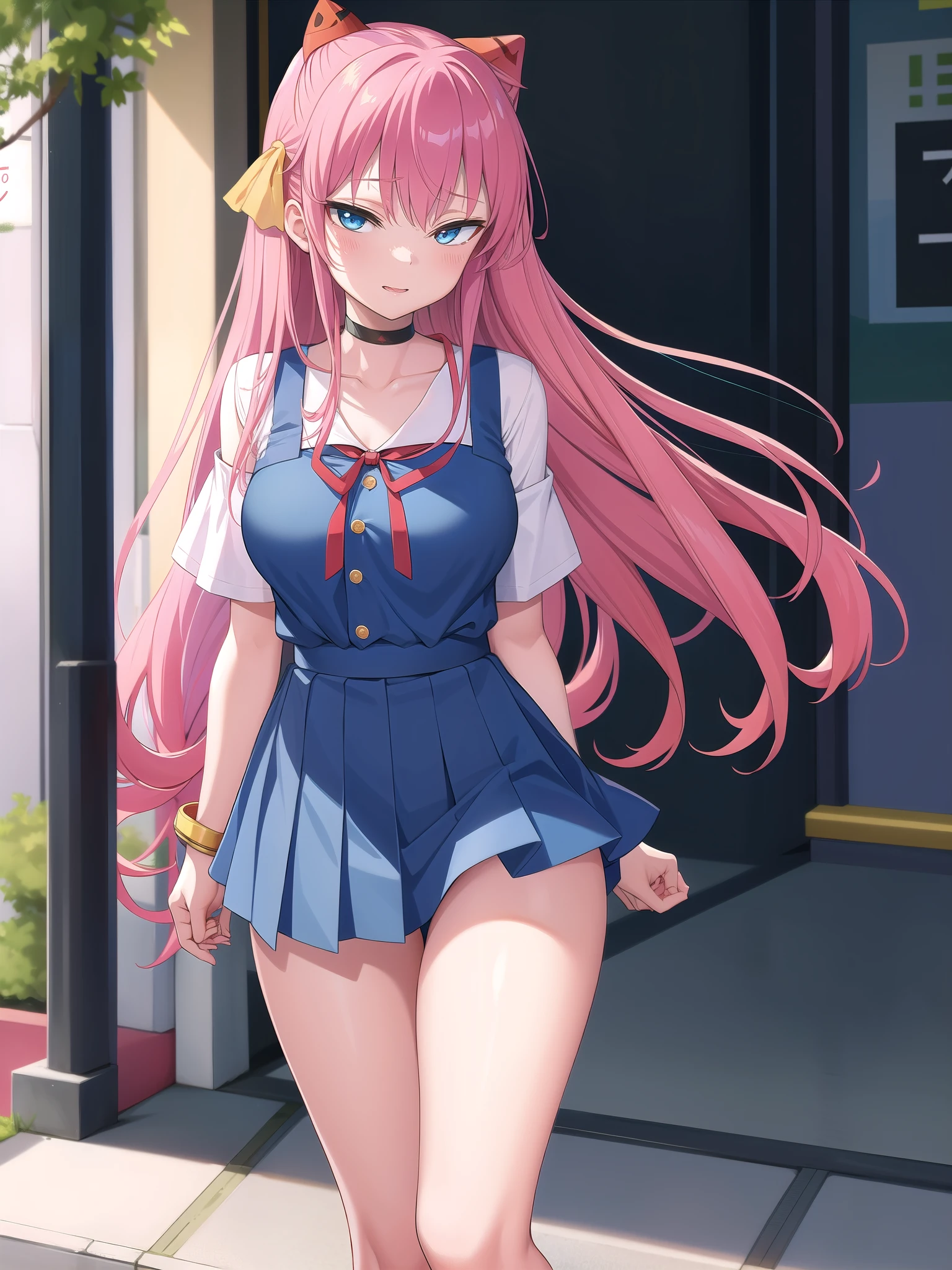 Sugar Angle, Asuka Langley Soryu, (Soryu Asuka Langley:1.5), blue eyes, Hair between the eyes, headgear, Interface Headset, Orange Hair, Both sides up, anger, Open your mouth,
壊す blue dress, clavicle, dress, neck ribbon, pinafore dress, red ribbon, ribbon, , shirt, Short sleeve, (Tokyo uniform:1.5), suspenders, suspendersスカート, white shirt,
(masterpiece, highest quality), Browsing Caution,
One Girl, (One boy,Heterosexual:1.3), Vaginal intercourse, Cowgirl, Leaning forward, Hand in hand,Intertwined fingers, penis, From below,throw, (Stretch your arms:1), (throw hands:1.3)
masterpiece, best quality, very aesthetic anime,absurdres,BREAK,(breast focus:1.2),1 girl,(bent forward:1.2),(Very Cheerful expression:1.1) ,golden eyes,BREAK,(creave),(Pale pink hair),BREAK,A girly outfit featuring short denim shorts paired with a fluttery off-shoulder top. The design emphasizes femininity and playful charm. The denim shorts are classic and form-fitting, providing a casual yet chic base. The off-shoulder top is made from a lightweight, airy fabric, possibly in a pastel color or with floral prints, enhancing its girly appeal. It features ruffles or flounces that add movement and a soft, romantic touch. Accessories might include a delicate choker, simple bracelets, and sandals or ballet flats that complement the overall look. This ensemble combines the relaxed vibe of denim with the elegance of an off-shoulder design, perfect for a summer day or a casual outing where style and comfort are key.
