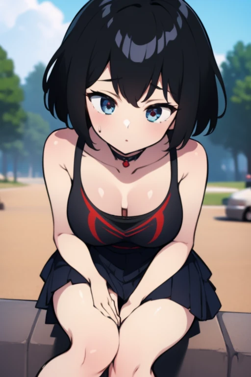 (masterpiece),best quality, expressive eyes, perfect face,w sitting, w sitting on ground, legs on ground, 1girl,
big breast, H-cup, good breast, crossing arms, beautiful, gorgeous,character,
girls,
spider-man,peniparker