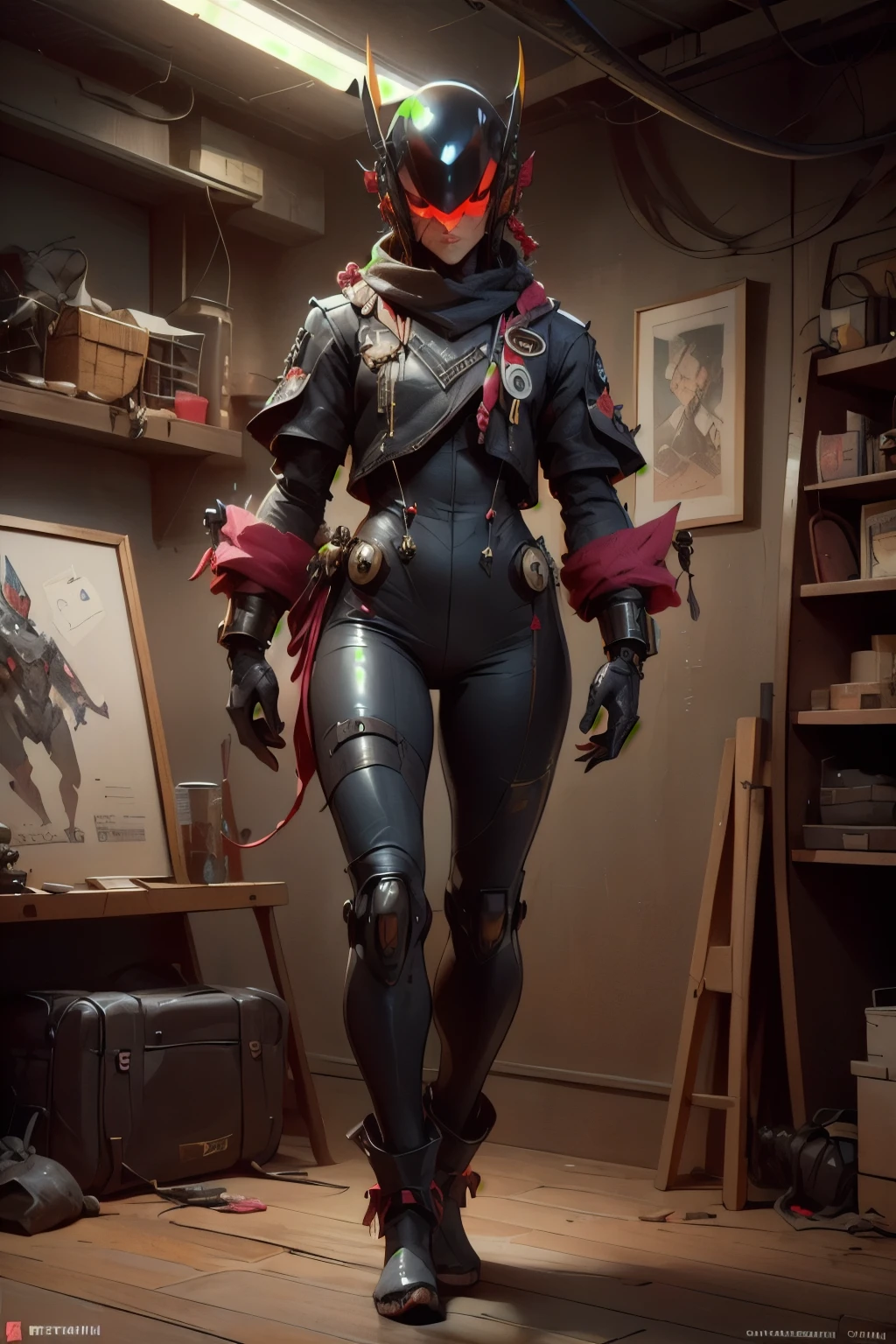 perfect proportions, anatomically correct, (head to toe: 2.0), (full body image: 2.0), solo, (Casshern: 1.6), extremely stylized, deviant art, masterpiece, highly detailed, detailed eyes, expressive detailed eyes, detailed pupils, futuristic, ((1950s scifi helmet)), ((pointy helmet)), Rubber Gloss, (flightsuit:1.4), big boots, entire body image, full body shot, nvinkpunk, professional photograph of alexander_skarsgard, tassles, large beads, (large tassels), cyberpunk, inkpunk, paint platter, ink splatter, (action pose:1.0), 