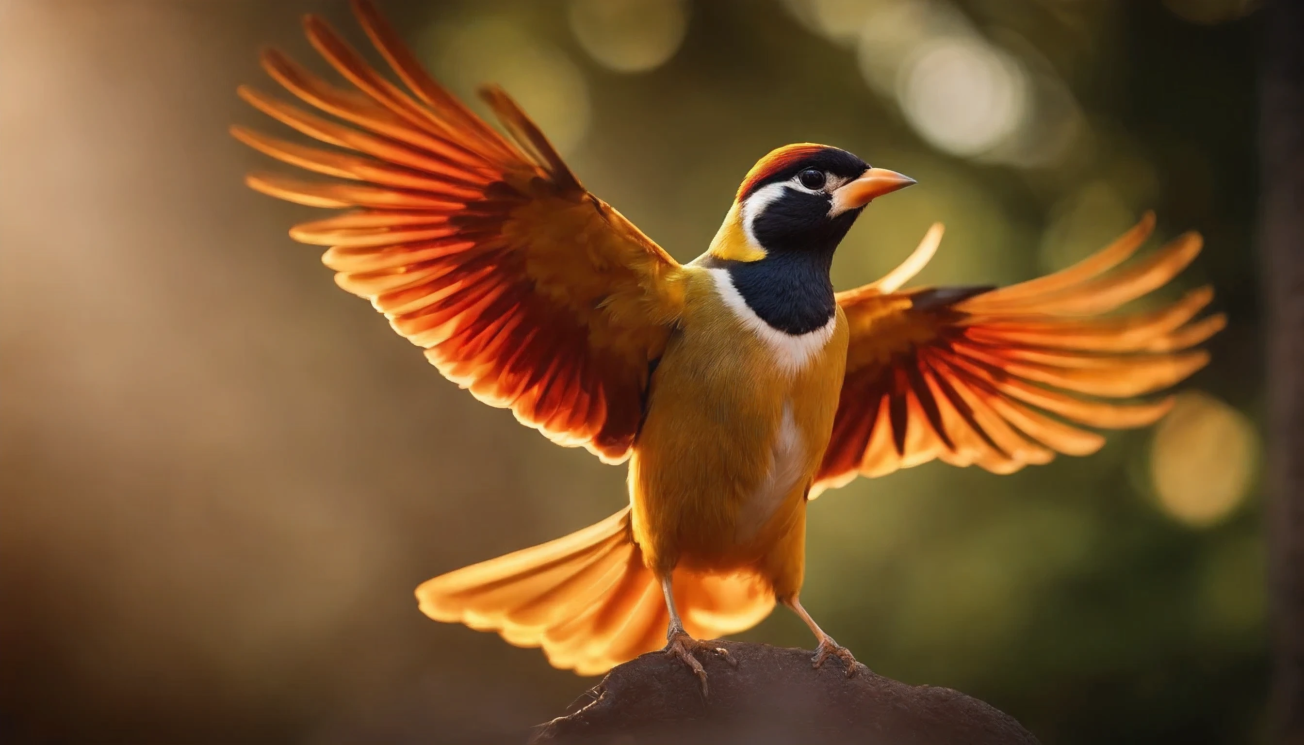 Phoenix of Firecrest: This bird has feathers as smooth as blazing red fire, with gigantic wings capable of conjuring tropical winds. It is believed to embody strength and peace.