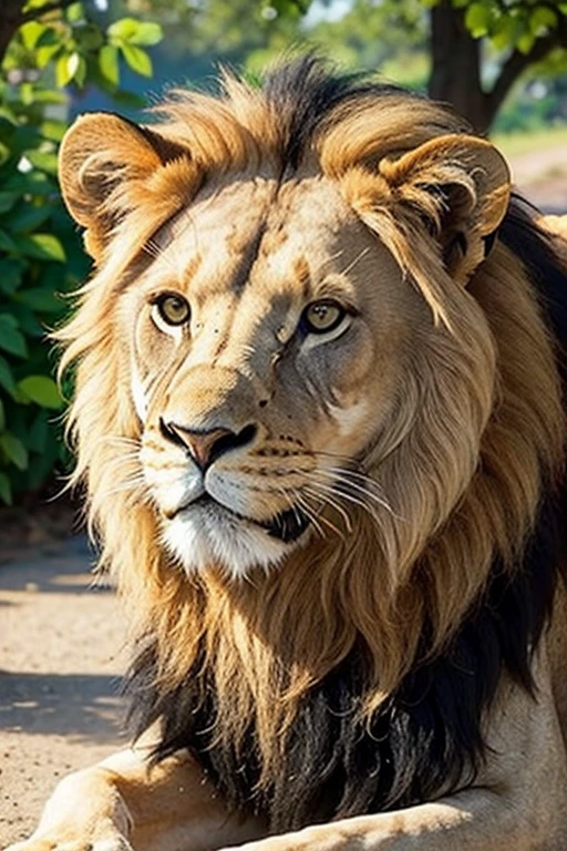 lion face