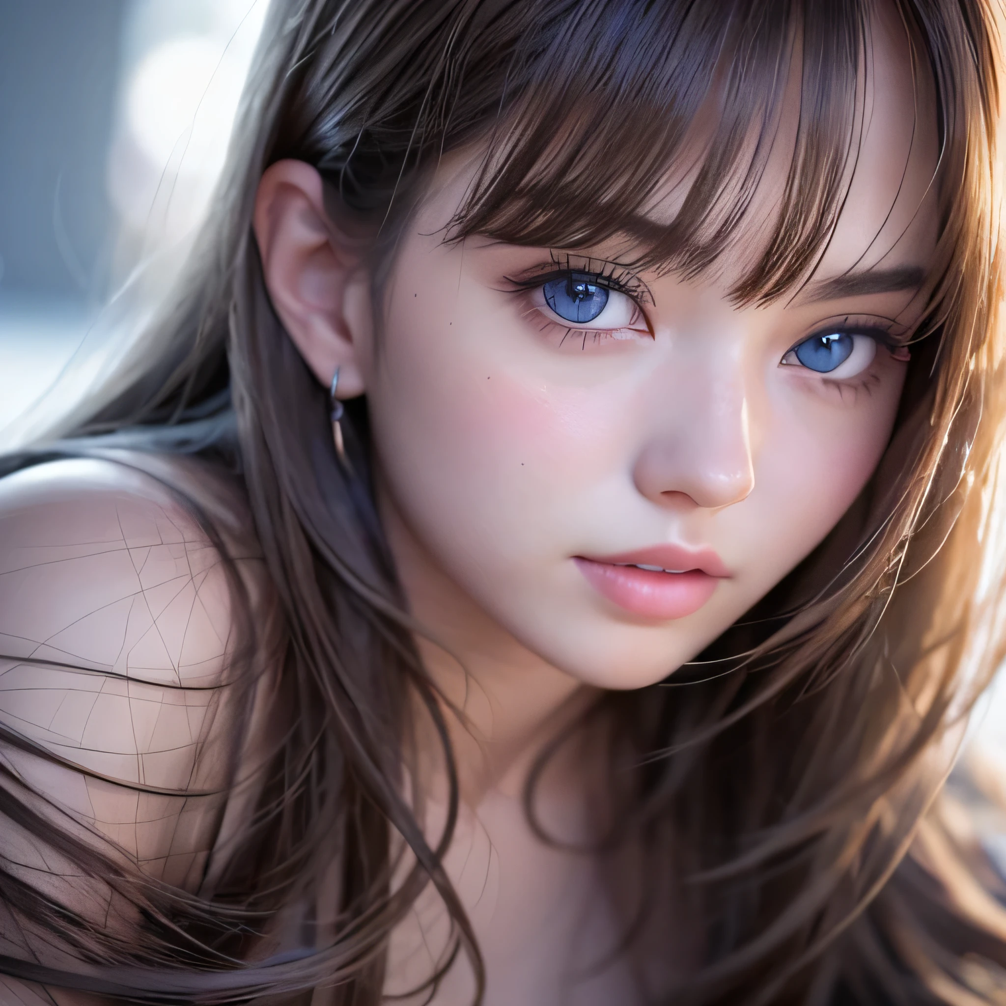 masterpiece, 最high quality, 超High resolution, (Realistic:1.4), Detailed beautiful face, Fine clothes, Amazing European Women,, So cute,, Soft skin and perfect face、Perfect Face, Gorgeous long ponytail brown hair, 8k resolution,Ultra-realistic,Super detailed,high quality, (Huge teardrop breasts, Huge cleavage:1.2), A broad perspective、8K,最high quality, Tabletop, Very detailed, 超A high resolution, Realistic, Raw photo, Absurd, Absolute Resolution, 1 girl, alone,Young beautiful Japanese woman, Super cute face, Luxurious appearance, Large Breasts , smile、 Double eyelids on both eyes, Natural Makeup, Long eyelashes, Shiny and smooth light brown long bob hair, Asymmetrical bangs, Glowing Skin, Center image, High resolution, High Detail, Detailed hairstyle, Detailed face, Great cinema lighting, Ultra-realistic, Perfect limbs, Perfect Anatomy、Very large O cup breasts、Shapely breasts 、silky Glowing Skin、sexy,Very beautiful lovely face、Cute gorgeous face、gorgeous blonde silky hair、pale blue eyes、Bangs swaying in front of the face、A beautiful and cute 18 year old girl、Big and ample breasts、she spreads her legs wide and flaunts、Very Large Breasts、Plump、Super glamorous、Are fat、Big ass、Japanese countryside in winter、Snow Scene,The waterfall is visible、Wearing a gray sweater、Wearing a thick sweater