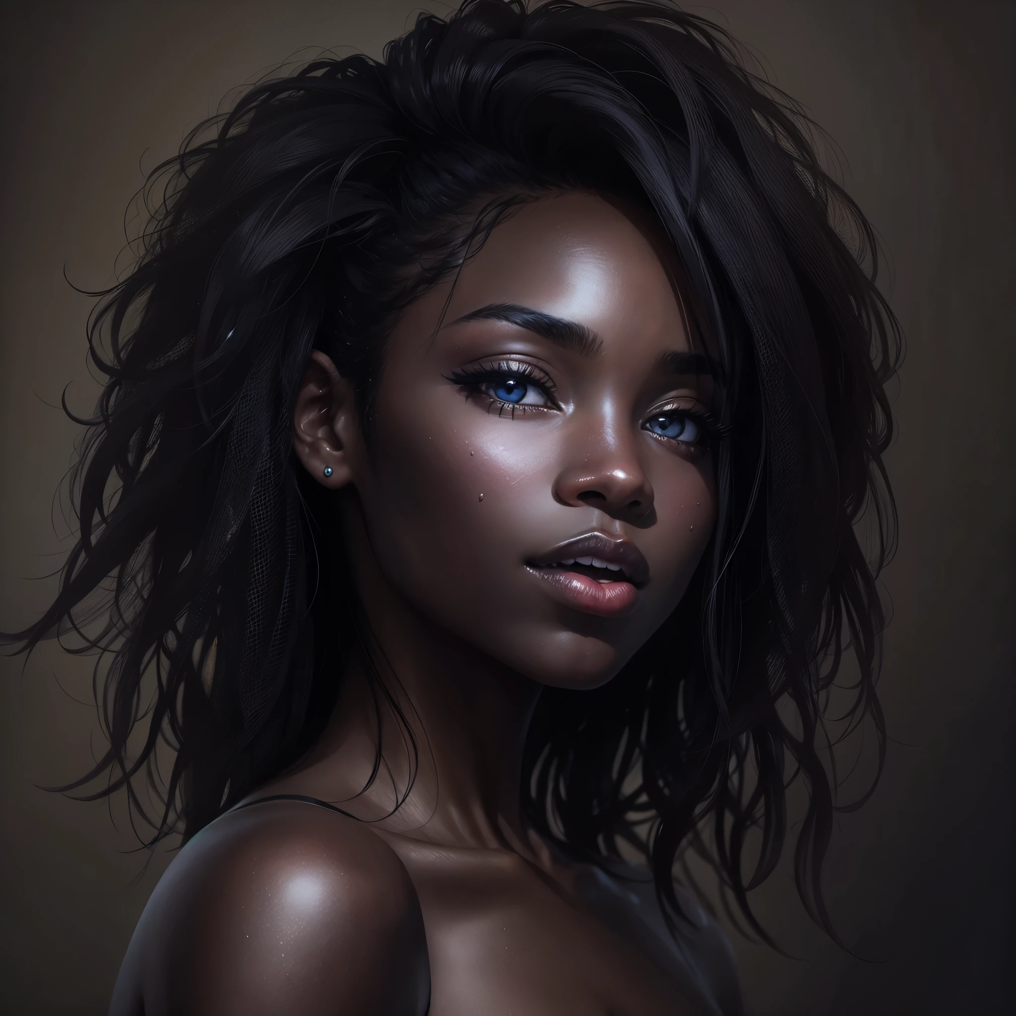 The most beautiful ebony woman's face