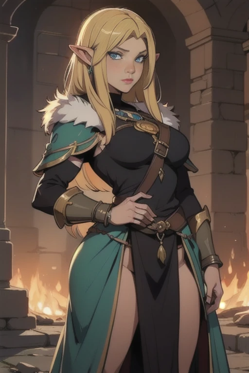 Ancient, princess, Hylia, fur armor, rings, female creature, dark ages,